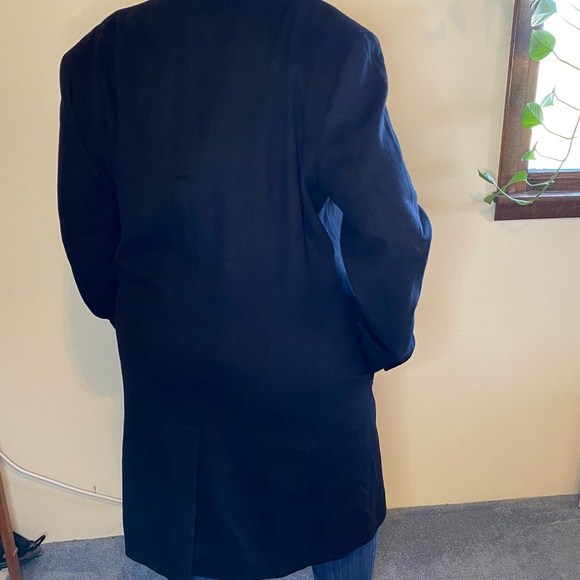 STAFFORD Essentials Wool Blend Single Breast Winter Dress Over Coat 44R - Picture 13 of 13